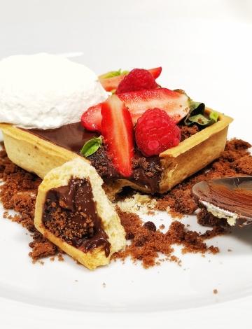 Chocolate ganache tart