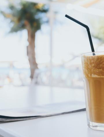 Frappe with ice cream
